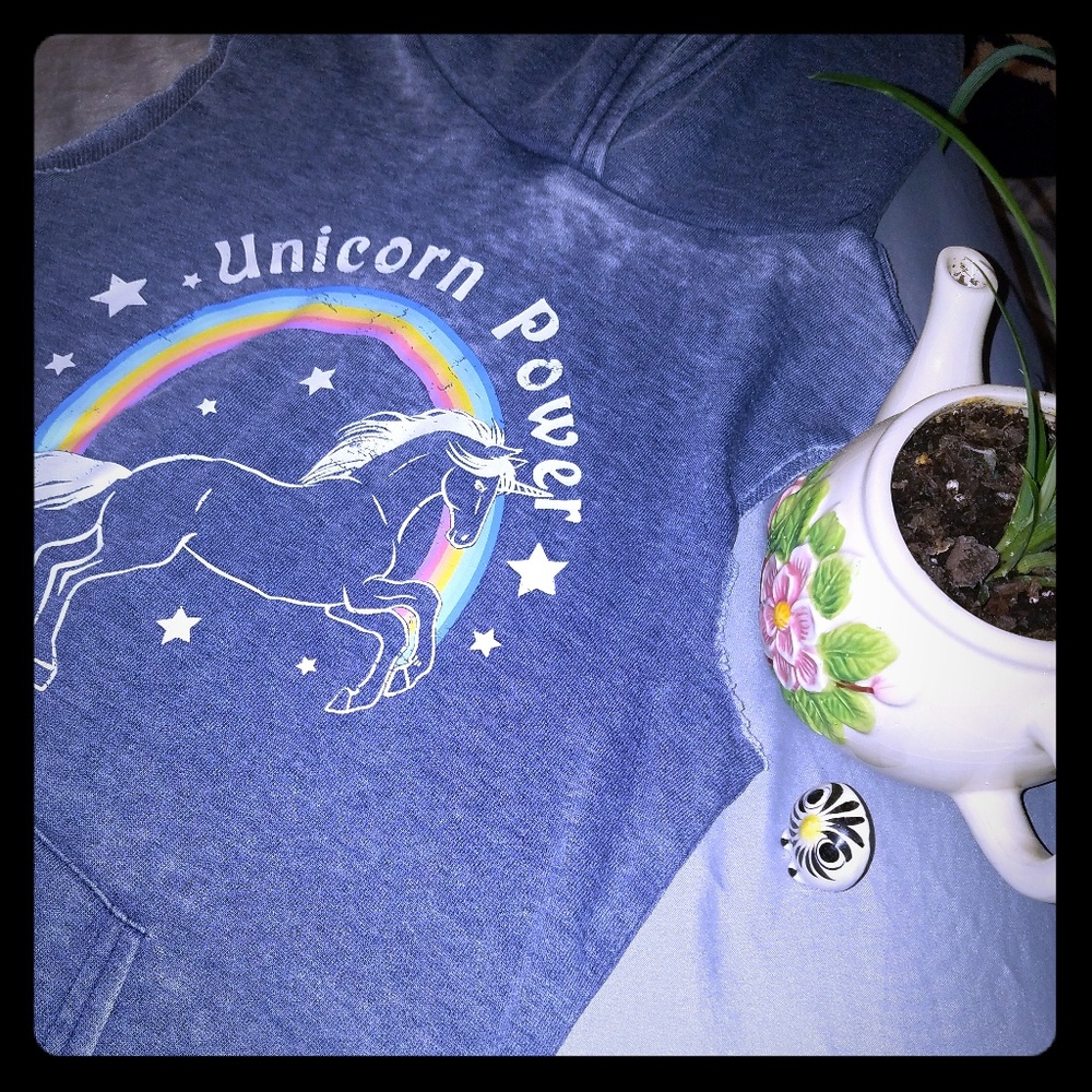 Unicorn Power Tank Top Hoodie